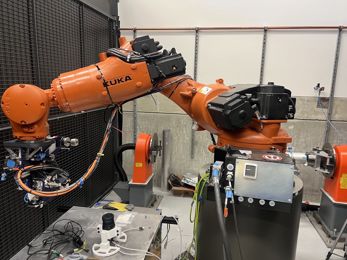 KUKA robotic system used for automated fiber placement research